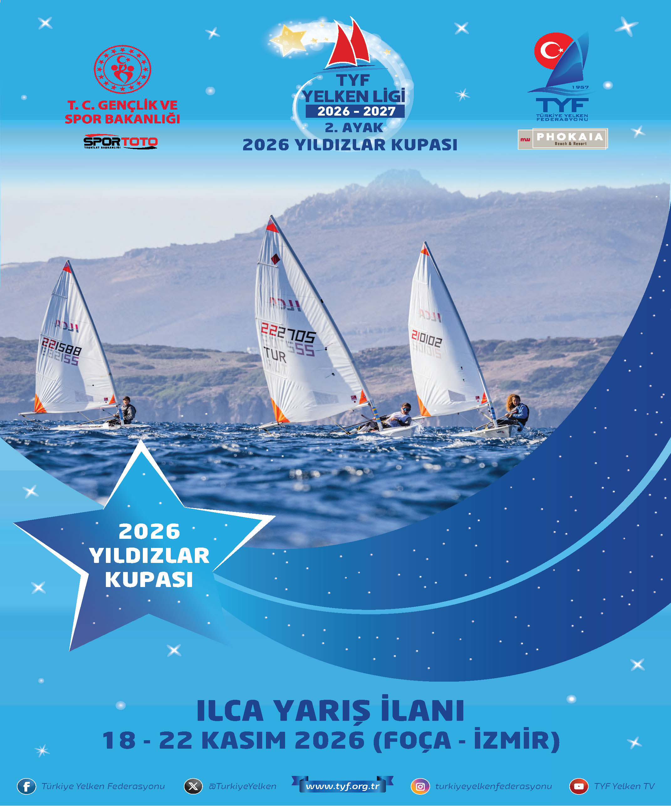 Yıldızlar Kupası ILCA Yarış İlanı